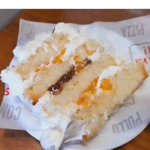 Trozo Torta Durazno Crema