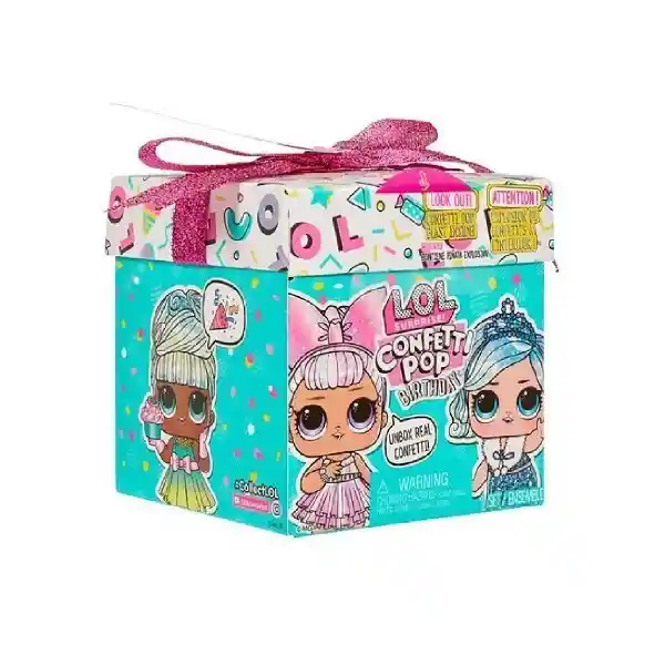 L. P. N. Muñeca Surprise Confetti Pop Birthdy