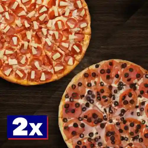 Pizzas Medianas 2X