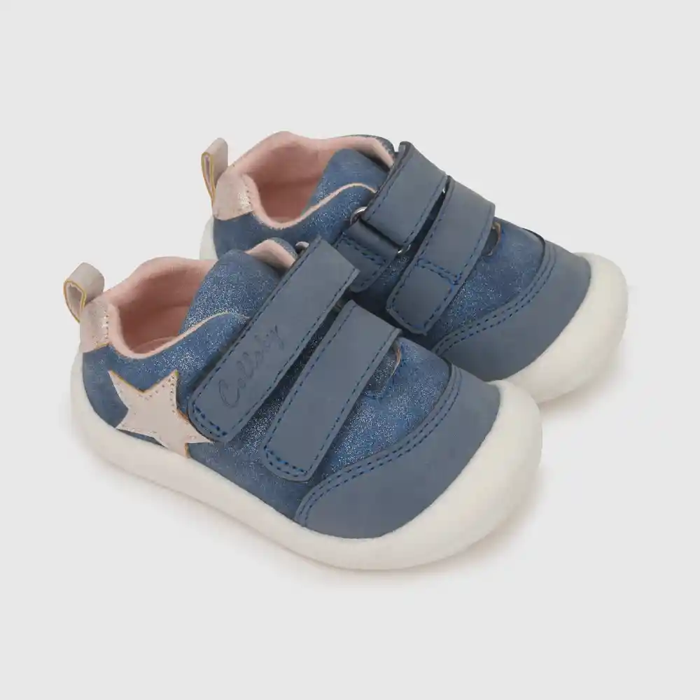 Zapatillas Para Niña Azul Talla 19