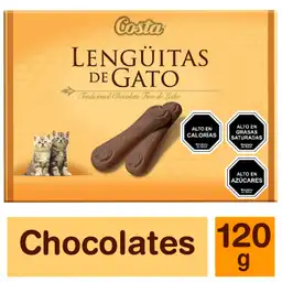 Costa Chocolate de Leche Lengüitas de Gato