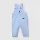 Jardinera De Bebé Listada Niño Celeste Talla 9/12m