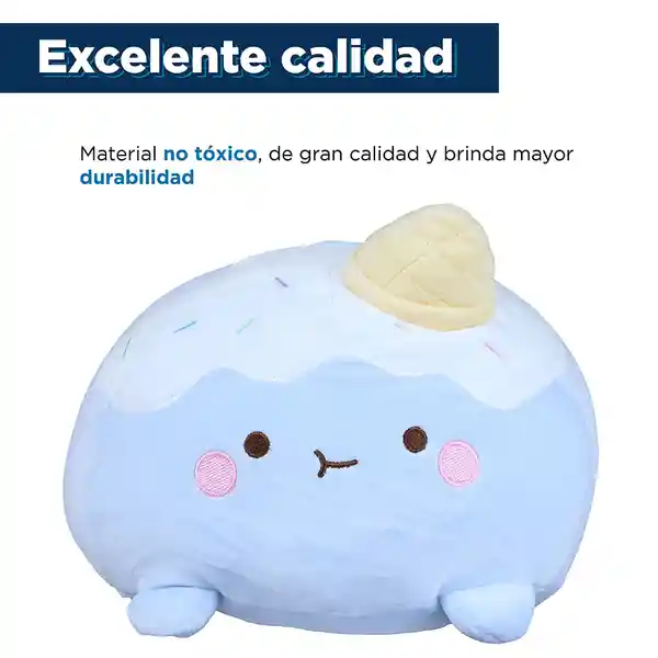 Peluche Helado Con Gorro Azul 32.2 x 23.7 x 20.1 cm Miniso