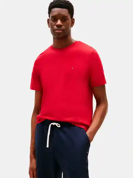 Tommy Hilfiger Polera Manga Corta Rojo XL MW0MW39995 V26