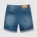 Bermuda Mezclilla De Niño Azul Talla 6a