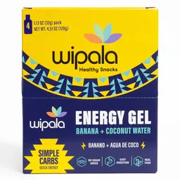 Gel Energy Banana Coco Wipala 4un