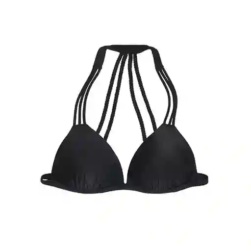 Bikini Estilo Sostén Con Espalda Trenzada Negro Talla XL Samia