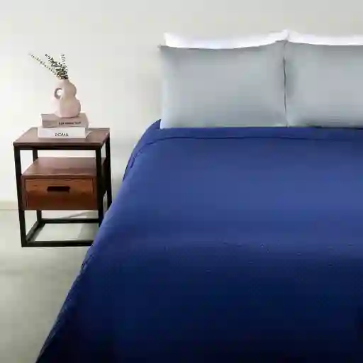 Cubrecama 2 Plazas Promo Azul PV25 Ripley Home