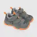 Zapatillas Outdoor Estampada Niño Gris/Naranja Talla 35 Colloky