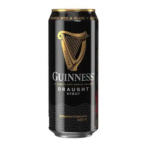 Cerveza Guiness Draught Stout Lata 470 Cc