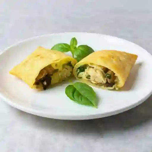 Empanada ave champiñón espinaca queso