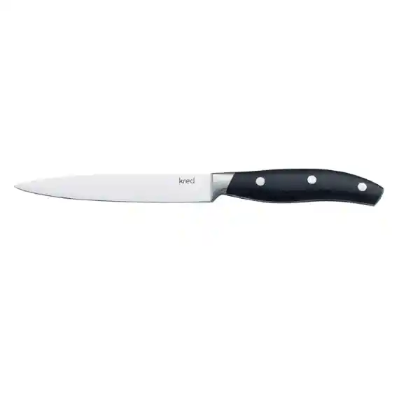 Krea Cuchillo Multiuso Liso Mango Negro