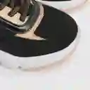 Zapatillas Velcro Elástico Chunky Negro Talla 32