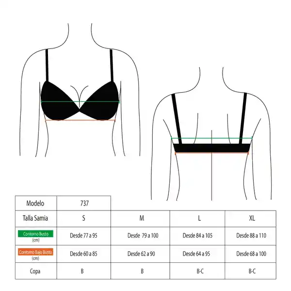 Bikini Estilo Sostén Con Flecos Verde Talla XL Samia