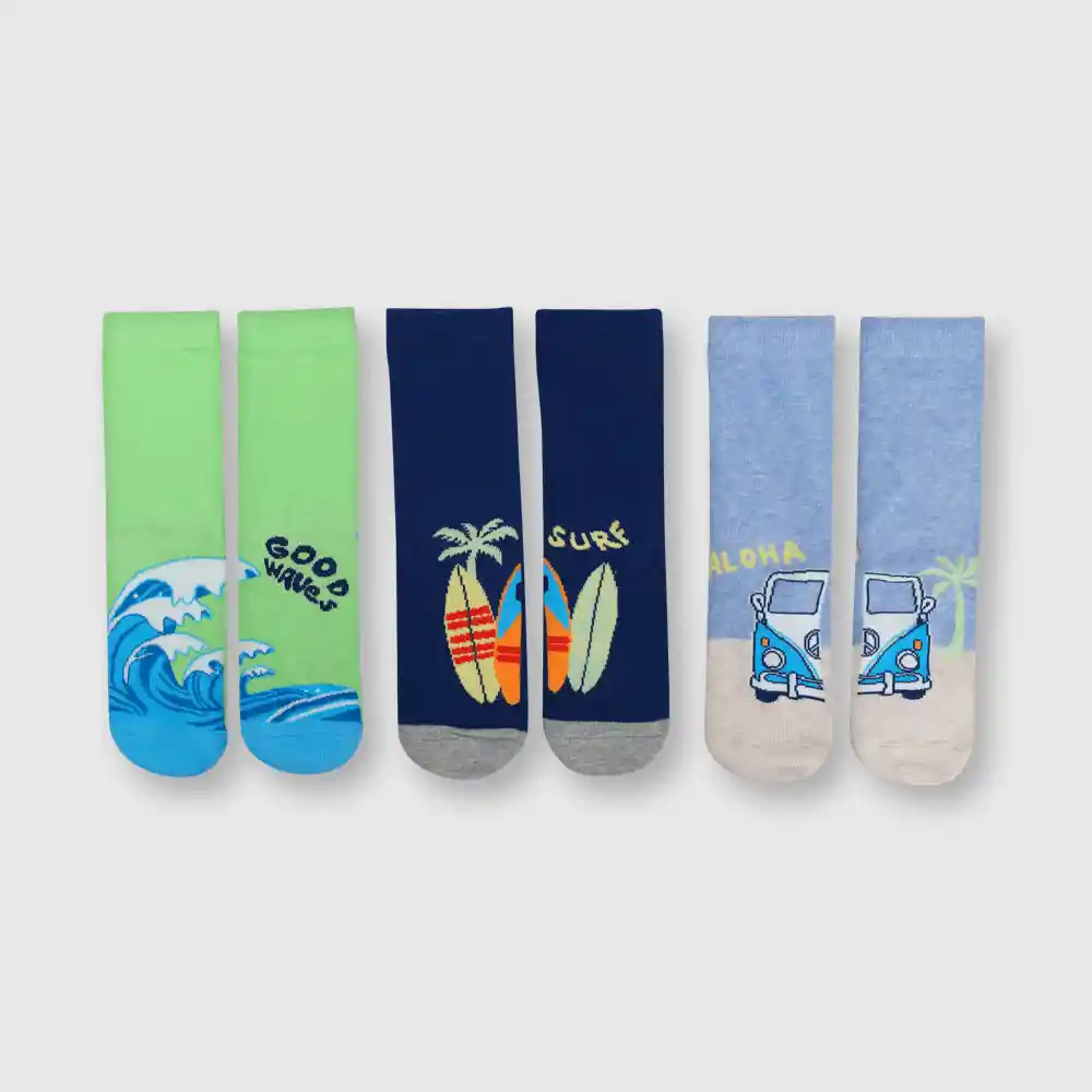 Calcetín Surf De Niño Azul