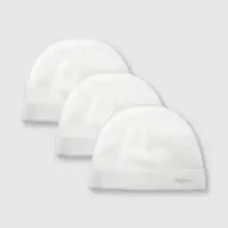 Pack Gorro de Algodón Bebé Unisex Blanco/White Colloky