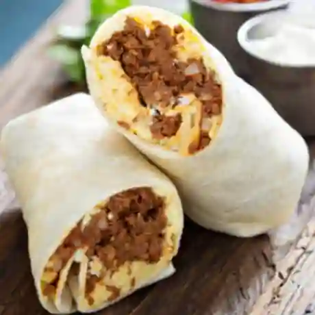 Burrito Churrasco Queso con Lata 350 Cc