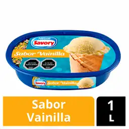 Savory Helado Cremoso Sabor a Vainilla