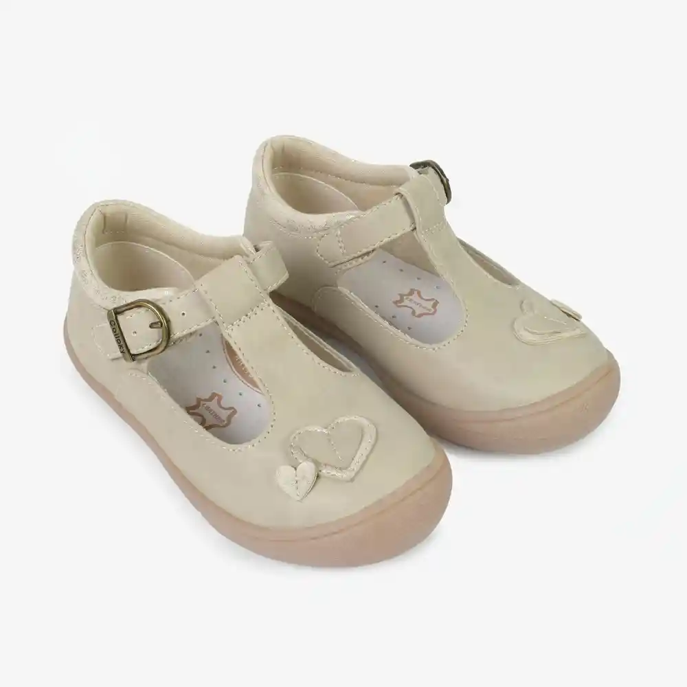 Zapatillas Reina De Niña Beige Talla 22