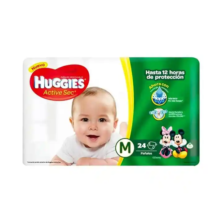 Huggies Pañales Active Sec Talla M