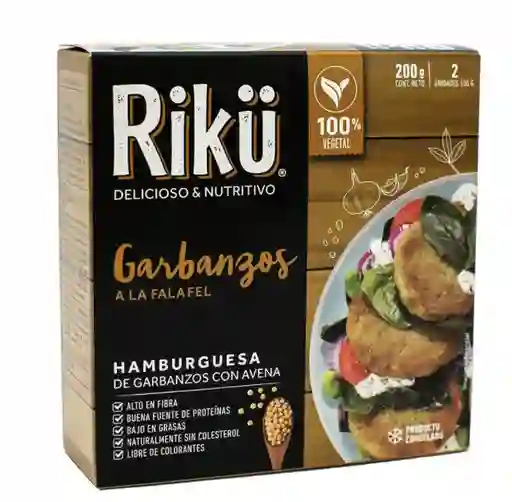 Riku Hamburguesa de Garbanzos con Avena