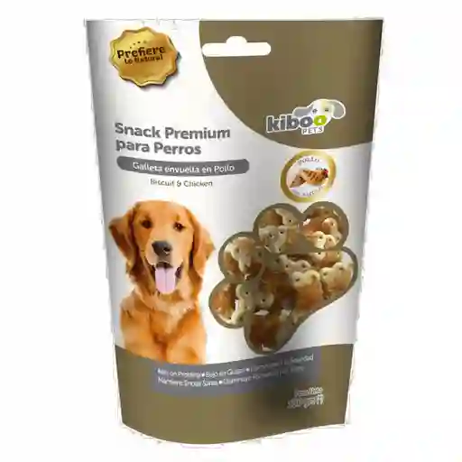 Kibo Snack Premium para Perro Galleta Envuelta en Pollo 