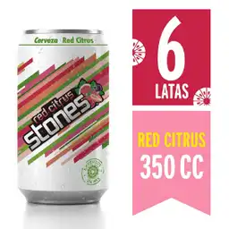 Stones Cerveza Red Citrus 6 Pack