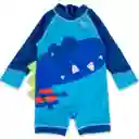 Set Traje de Baño Bebé Niño Celeste Pillín Talla 9 M