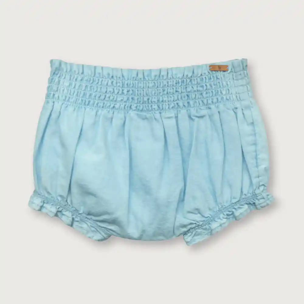 Short Cintura Elástica De Niña Denim Talla 3m