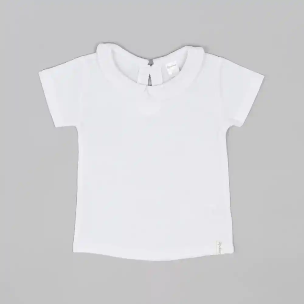 Polera Esencial Peter Pan Niña Blanco Talla 6m