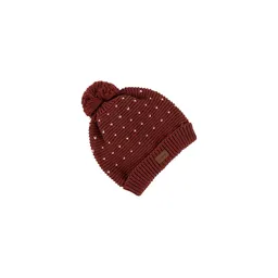 Gorro Corazones Burdeo Infanti - 0-6 Meses