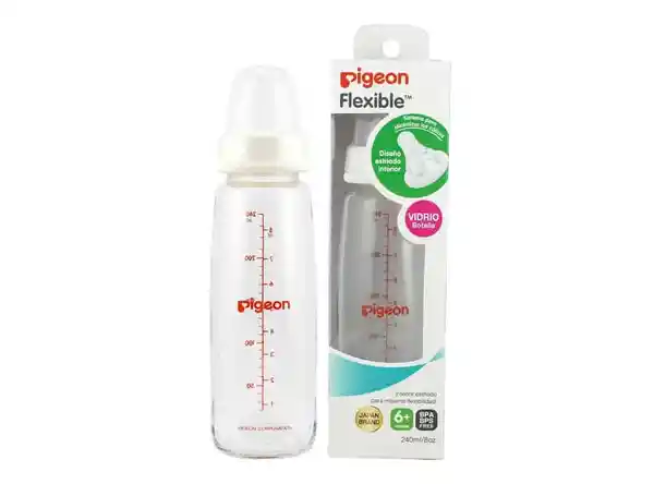 Pigeon Mamadera Boca Estandar Vidrio 240 mL