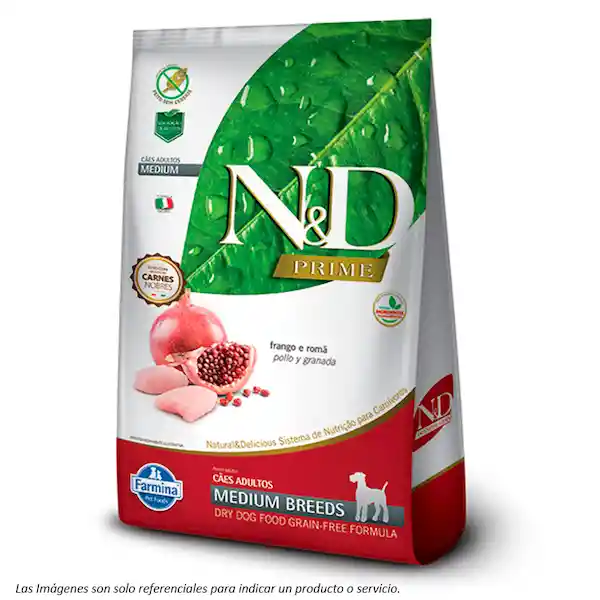 N&D Alimento Para Perro Prime Medium Adulto Pollo Y Granada