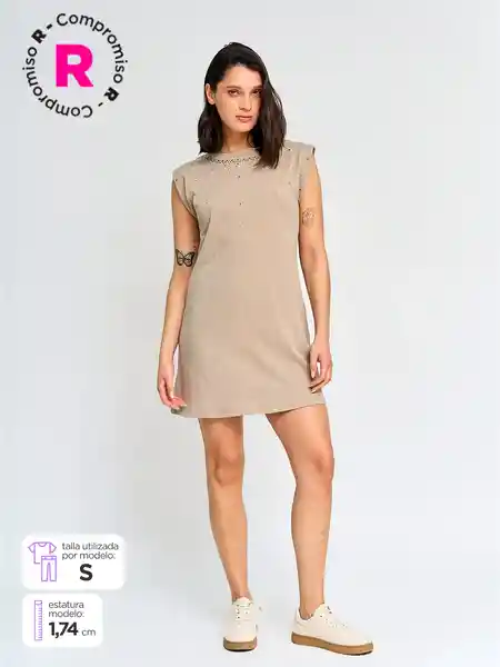 Barbados Vestido Corto Embro Core Militar S C5 V25