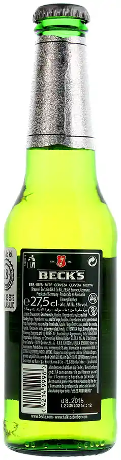 Becks Cerveza Bot 6 X