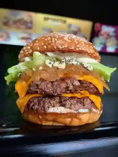 Original Blue Cheese Doble + Papas Fritas