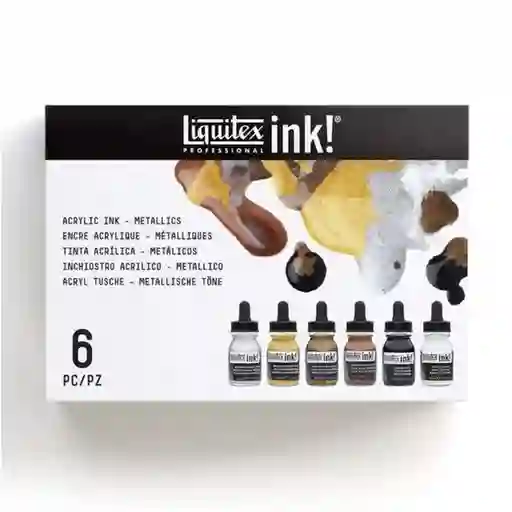 Liquitex Set Tinta Acrílica Col Metal