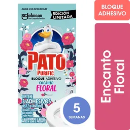 Limpiador Adhesivo Inodoros Pato Encanto Floral 24.6gr