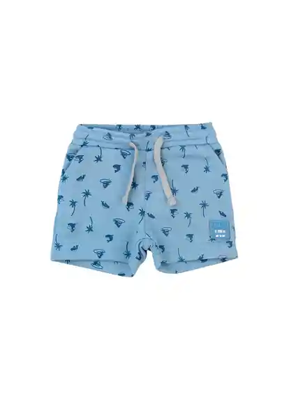 Bermuda Estampada Day to Day Bebé Niño Celeste 12/18 699