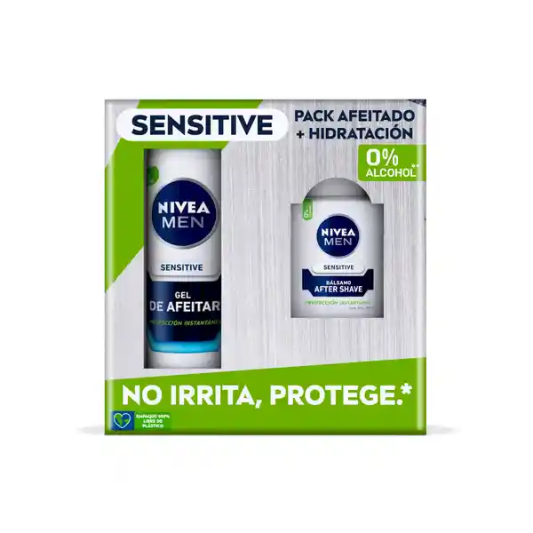 Nivea Men Pack Sensitive Gel Afeitar + After Shave