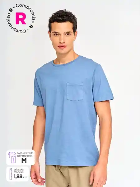 Marquis Polera Manga Corta Europa Denim XL SS25