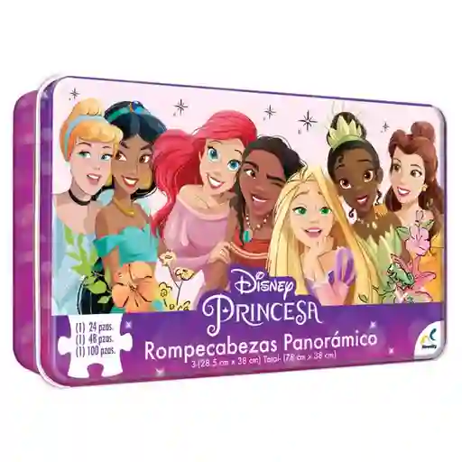 Novelty Rompecabezas Panoramico 3 en 1 Princesas - JCA-2848