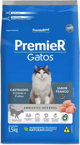 Premier Pet Alimento Gato Castrado 1,5 Kg