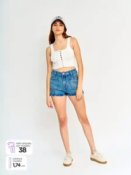 Index Short Corto Febolsi Corto P7 S25 Azul Denim 38