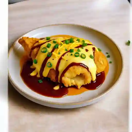 Pollo Tempura - Queso Crema - Cebollin