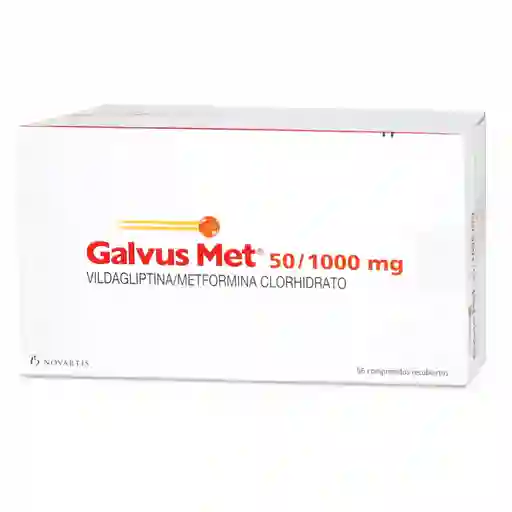 Galvus Met Comprimidos Recubiertos (50 mg/1000 mg) 