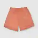 Short Recogido De Niña Naranjo Talla 8a