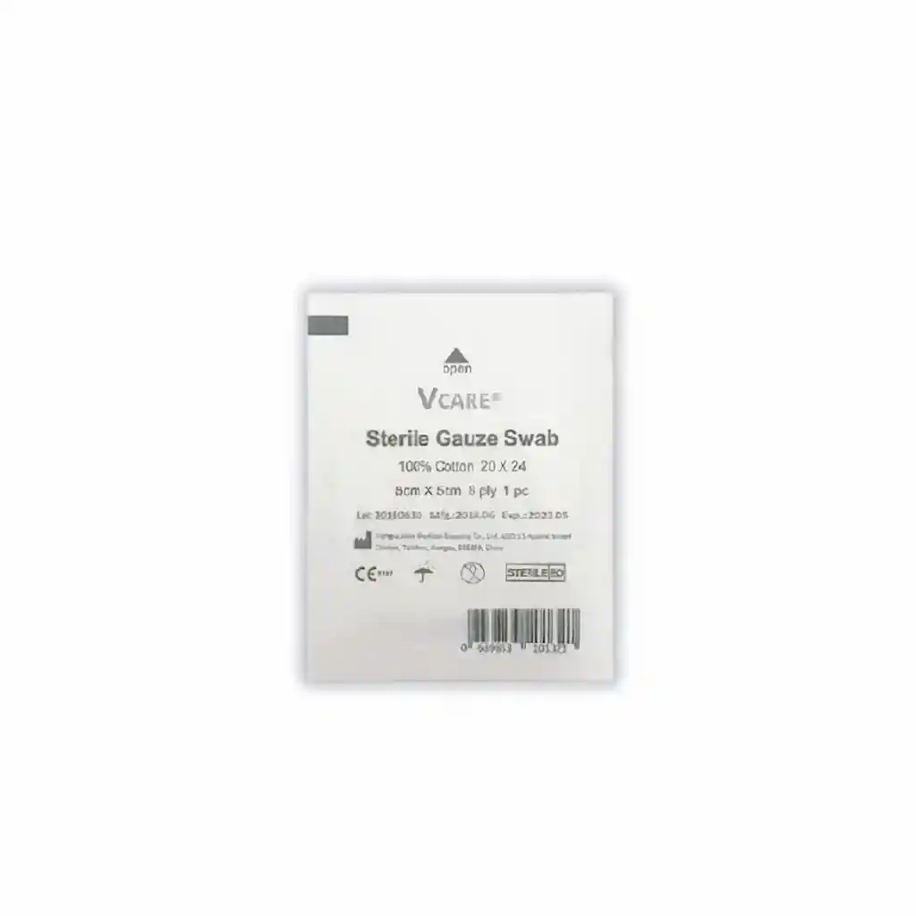 Vcare Gasa Estéril 5 Cm x 5 Cm
