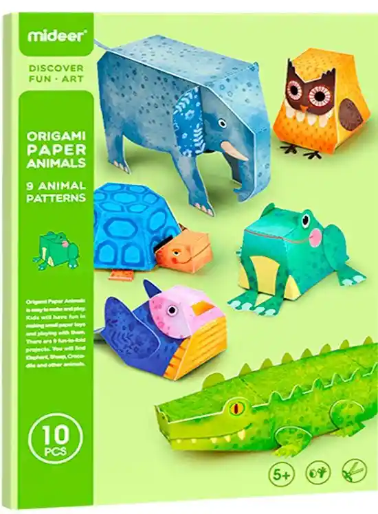 Mideer Juego Didáctico Origami de Animales 3D