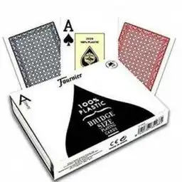 Naipes Bridge Plastico 2 Mazos Jumbo Fournier